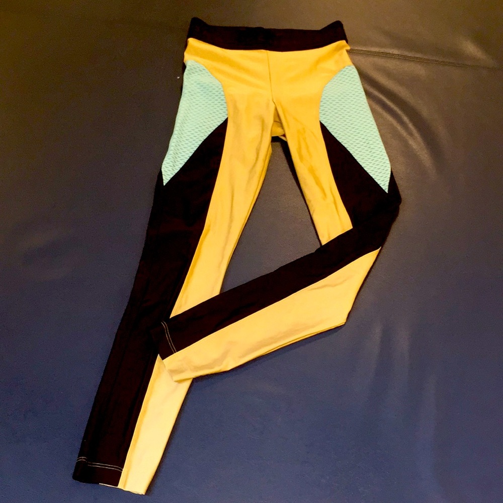 KORAL 3 color sz S Texture tights w/logo waistband